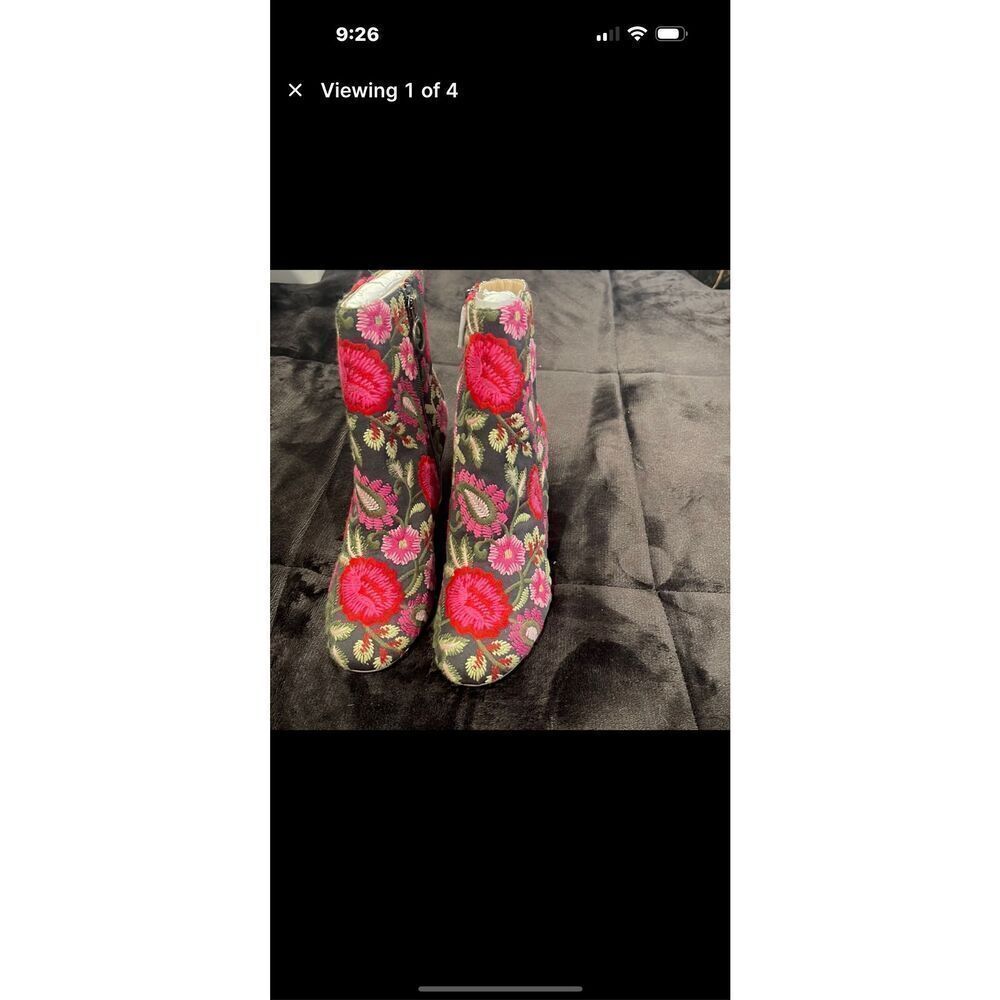 Soul society brand new pink embroidered floral boots size 7 - Picture 5 of 5